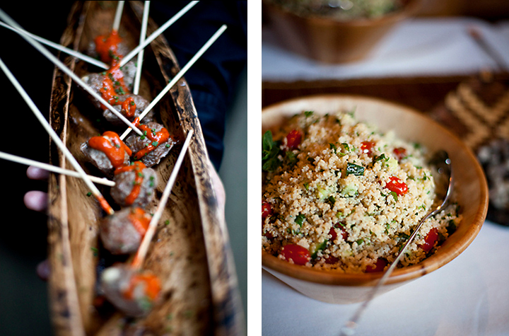 sample menus from chef stephanie, eco-friendly catering